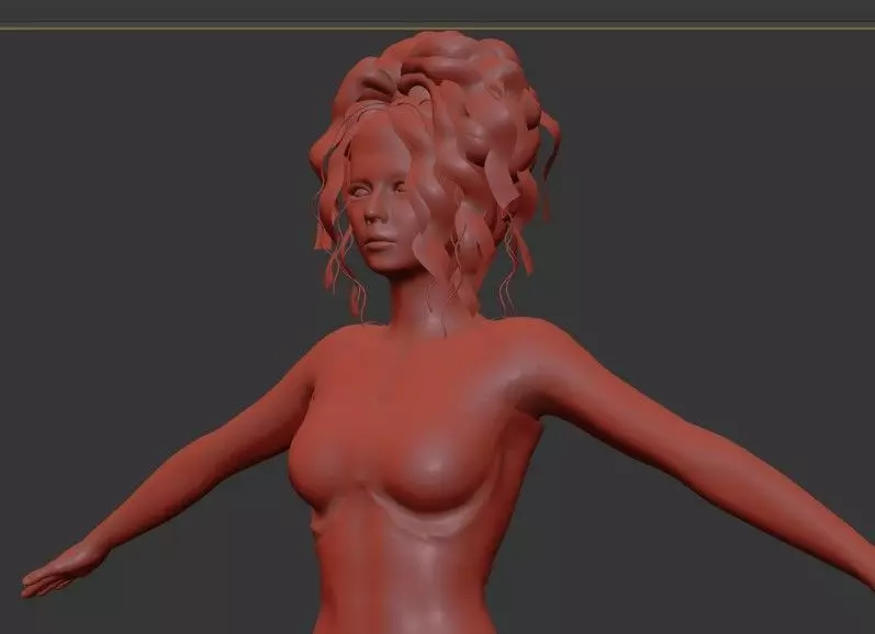 Female 3d Character Model  3D model_15