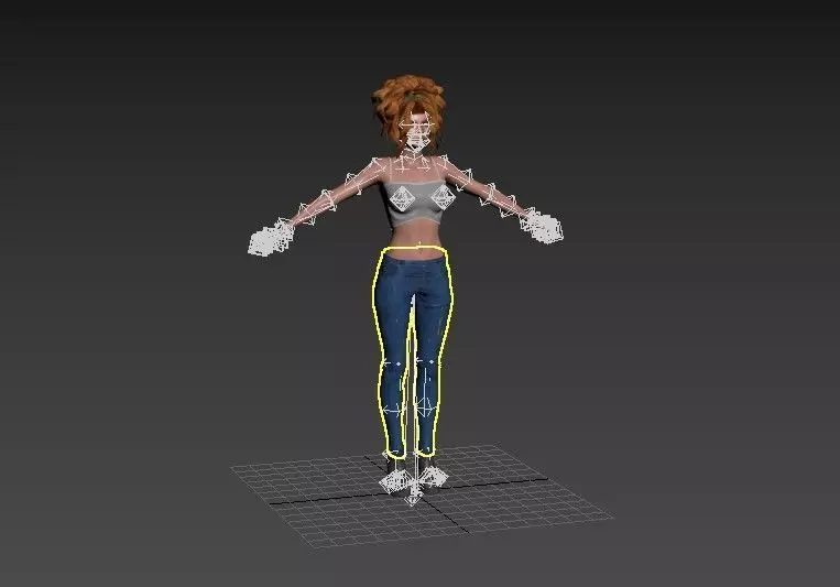 Female 3d Character Model  3D model_11