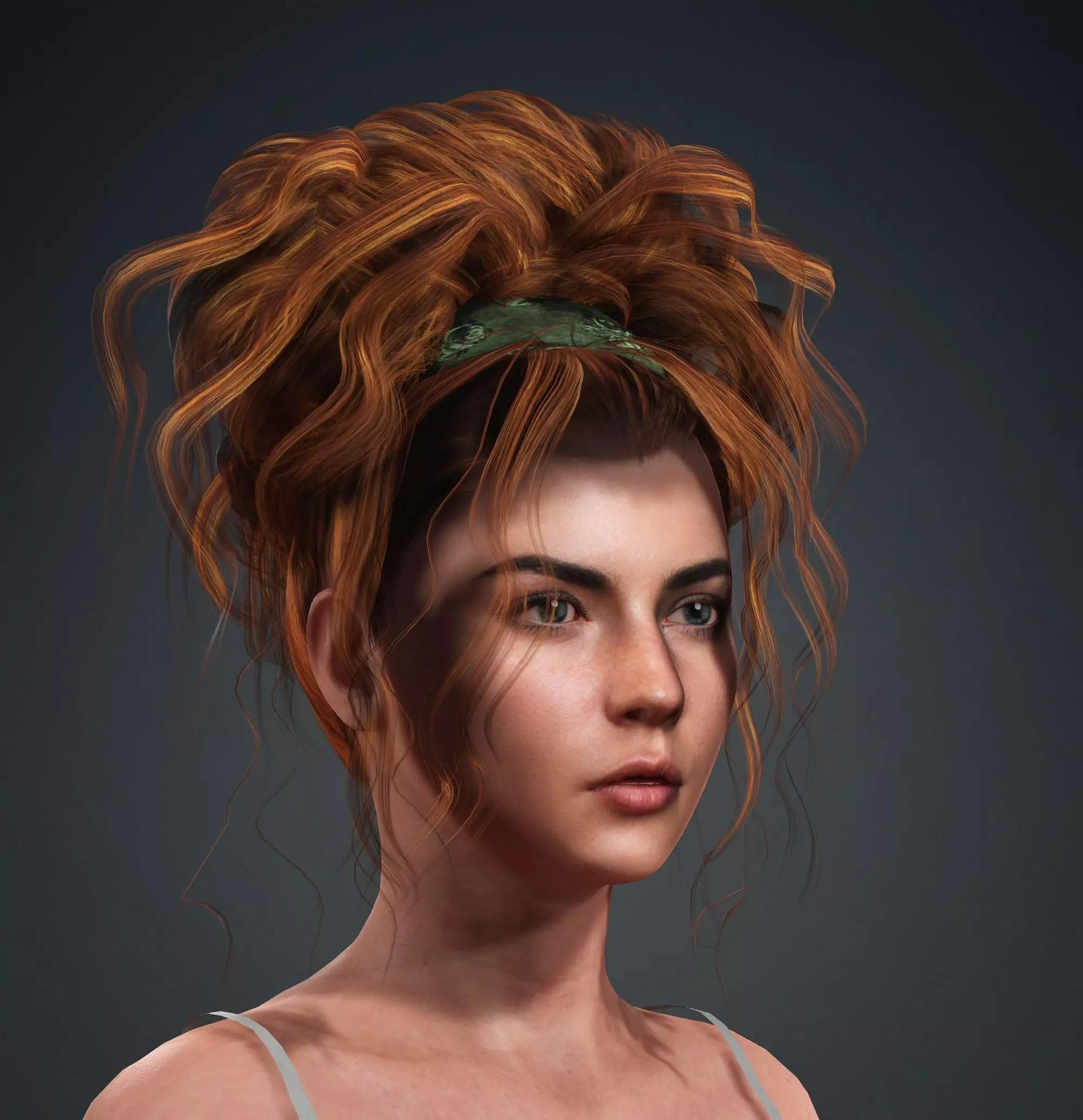 Female 3d Character Model  3D model_1