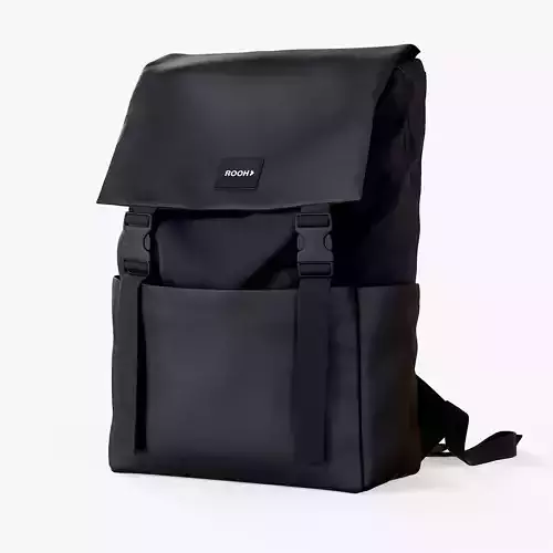 Backpack Rooh Black Low-poly 3D model