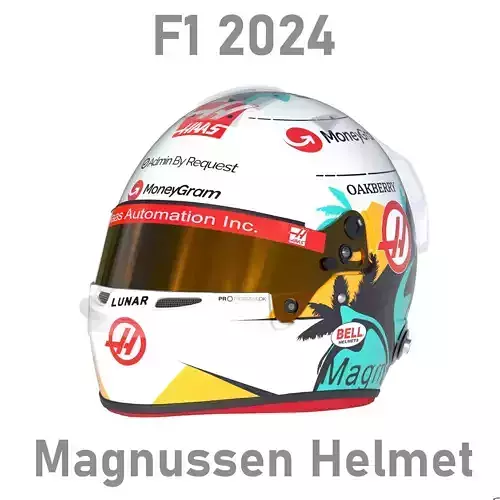 F1 Magnussen Helmet 2024