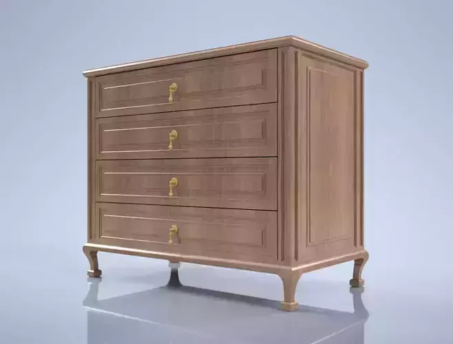 Vintage Dresser - 3D Model