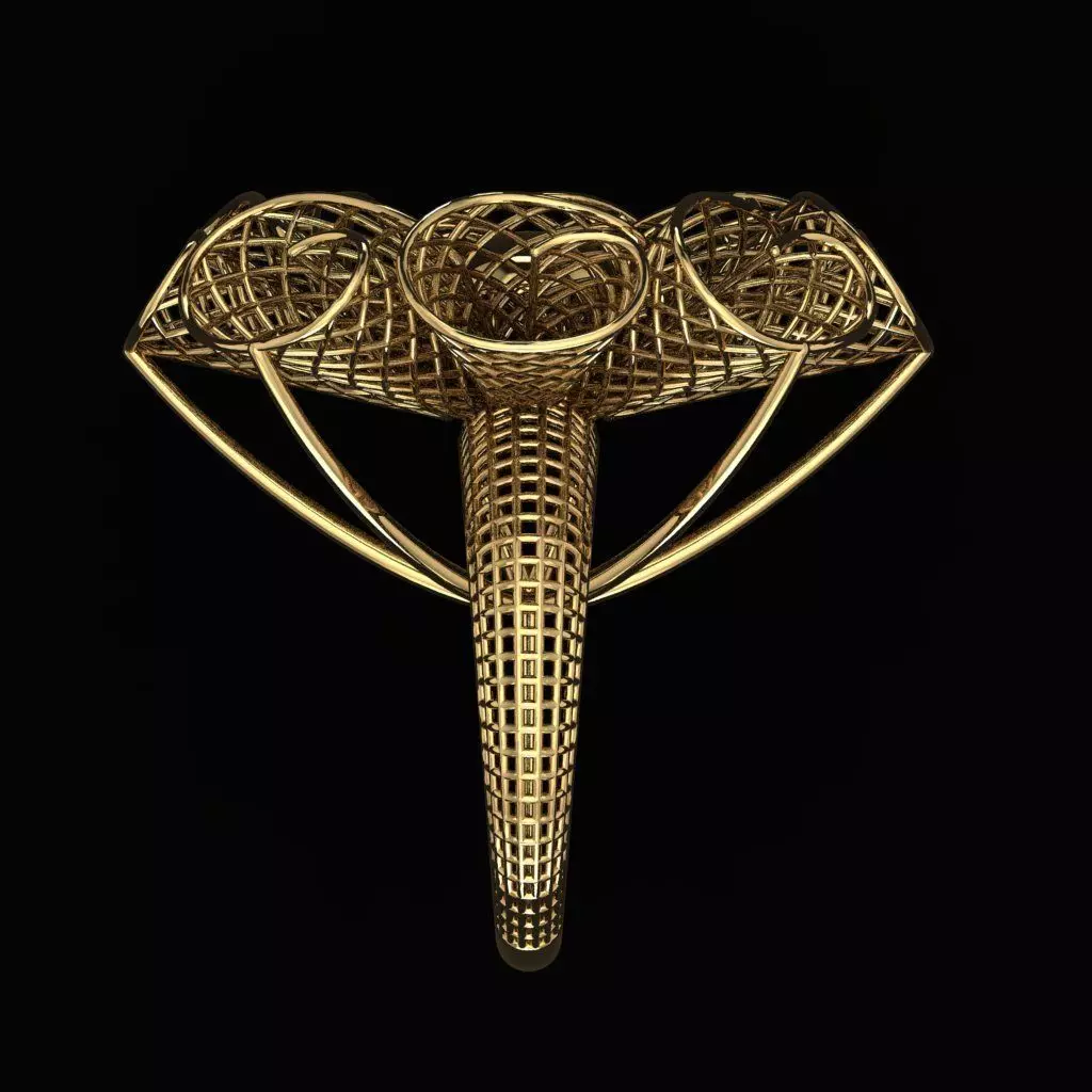 Turkish  Ring 3D print model_3