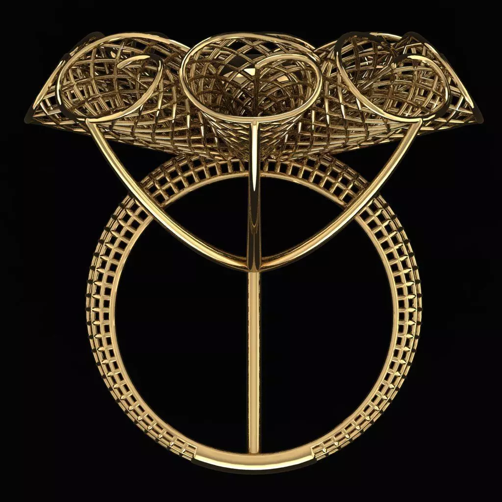 Turkish  Ring 3D print model_2