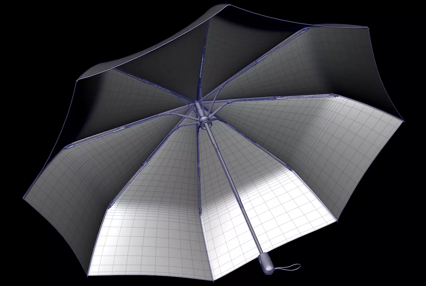 Umbrellas Pack Low-poly 3D model_20