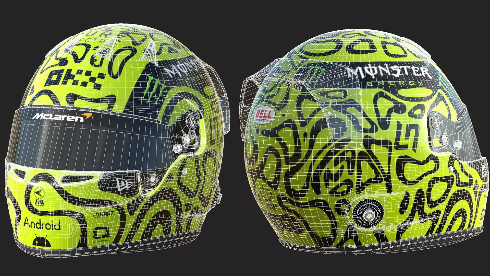 F1 Lando Norris Helmet 2024 3D model_15