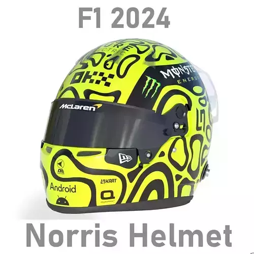 F1 Lando Norris Helmet 2024