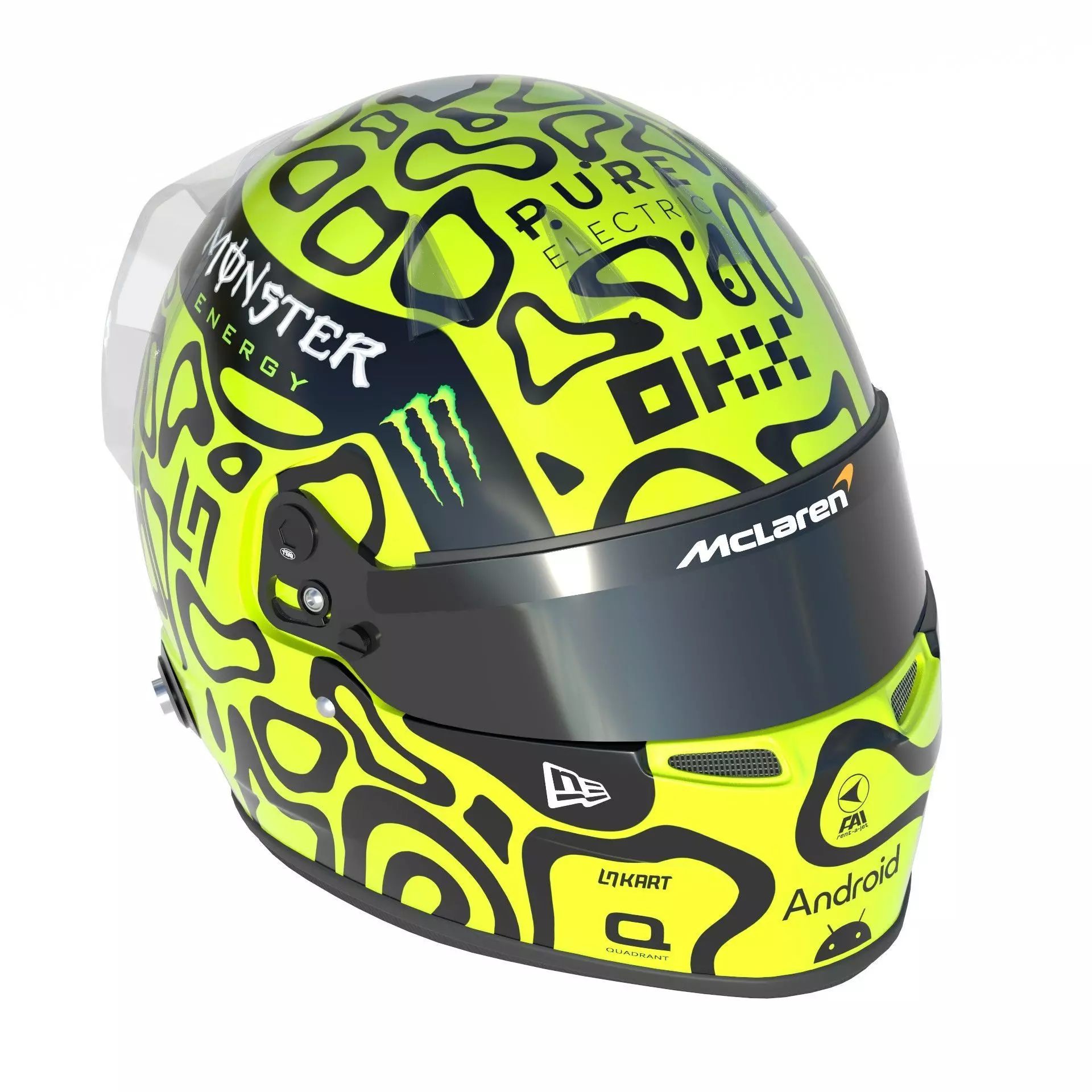 F1 Lando Norris Helmet 2024 3D model_9