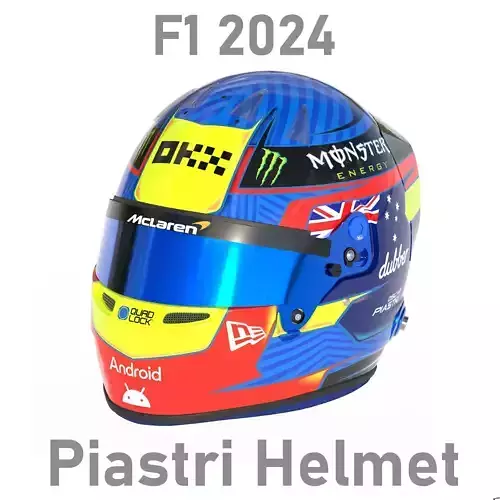 F1 Oscar Piastri Helmet 2024