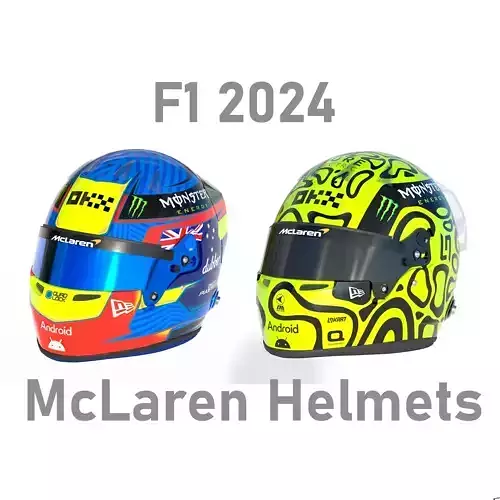 F1 McLaren Helmets 2024