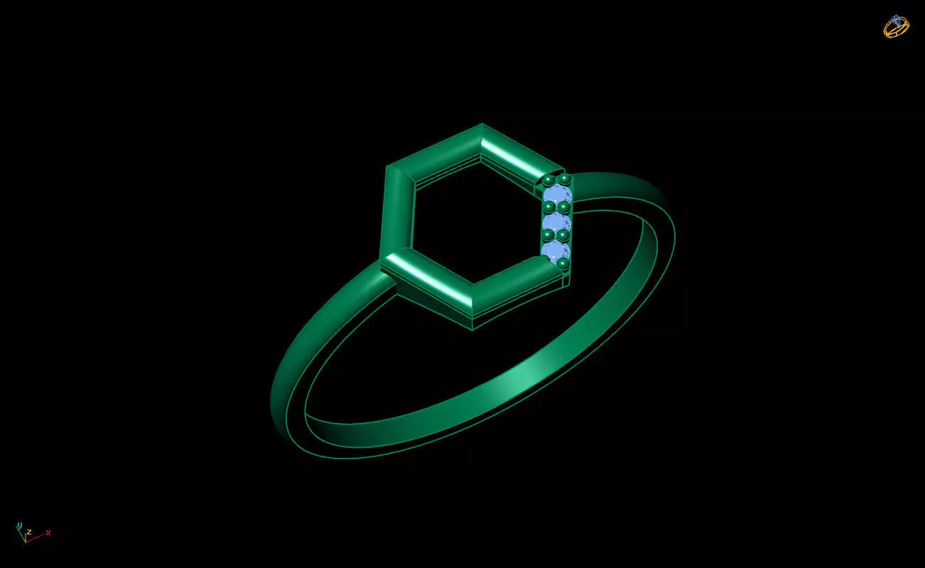 Ultra Light Ring 006 3D print model_7