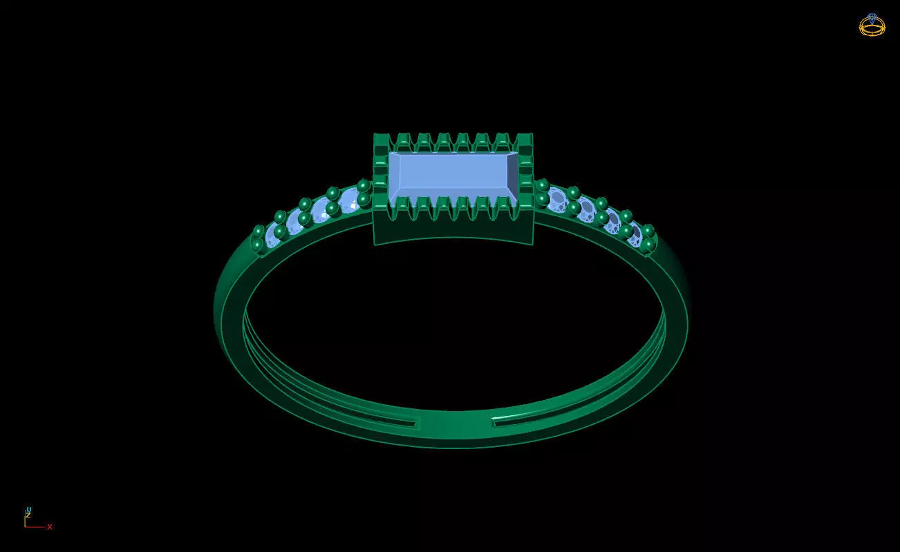 Ultra Light Ring 009 3D print model_6