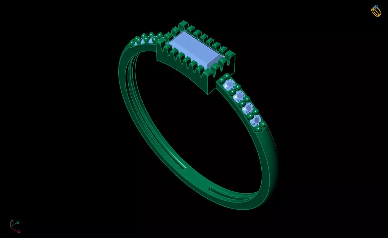 Ultra Light Ring 009 3D print model_8