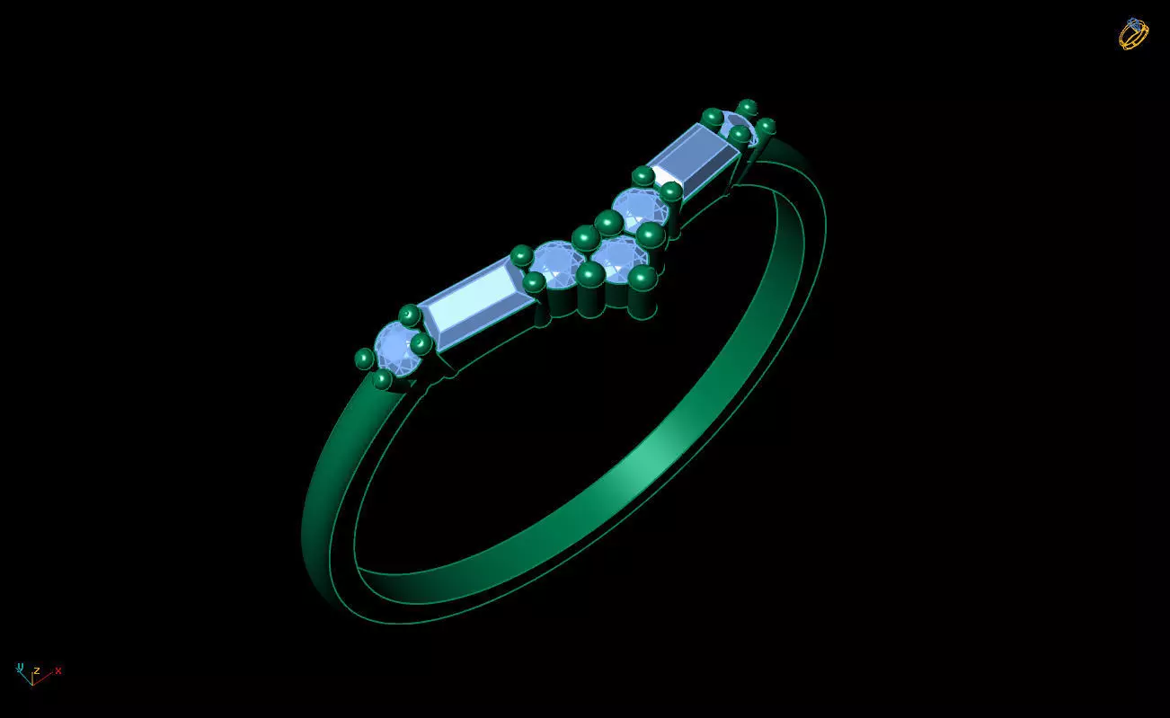 Ultra Light Ring 011 3D print model_7