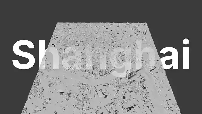 Shanghai Future Skyline 3D print model