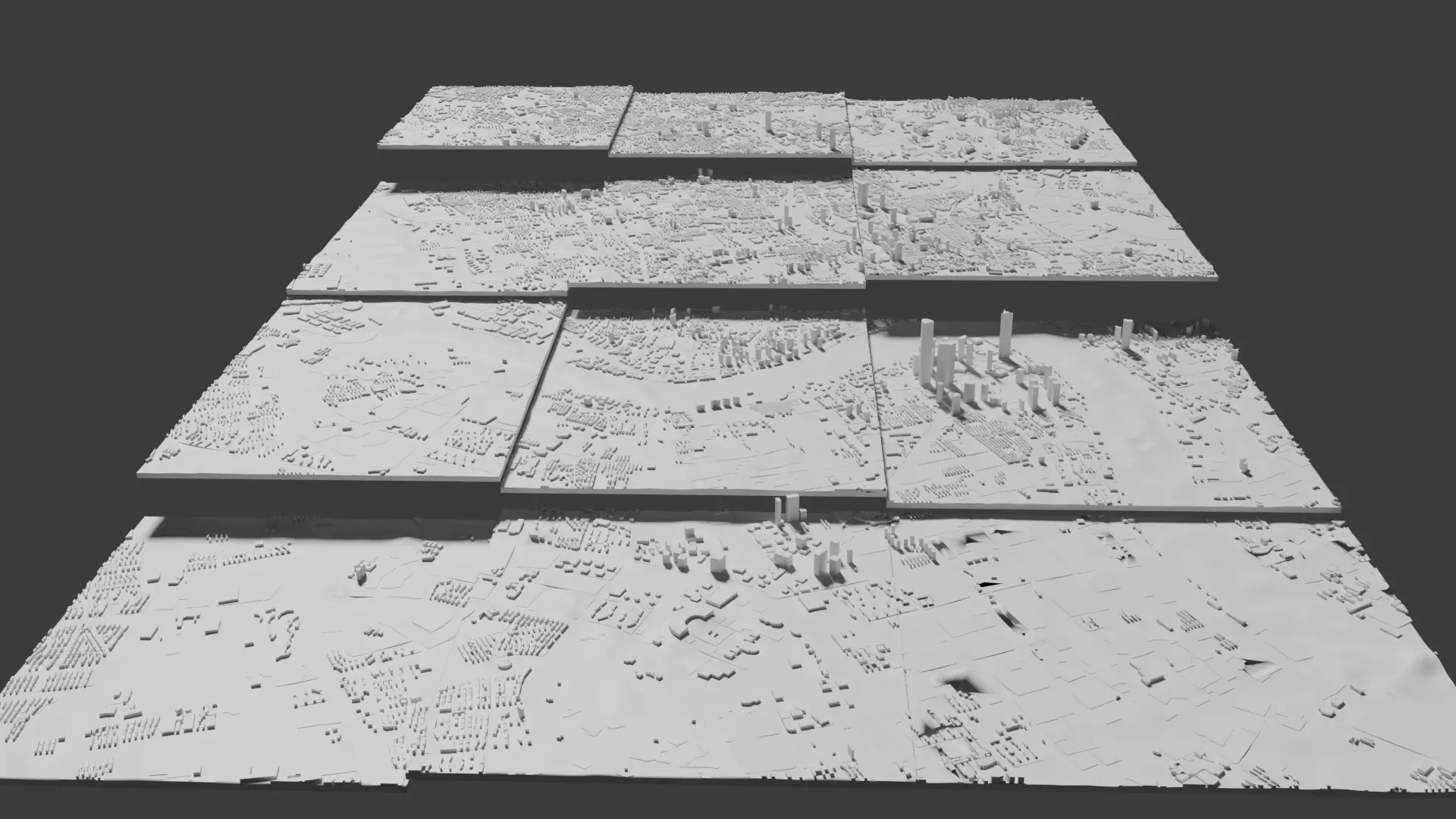 Shanghai Future Skyline 3D print model_1