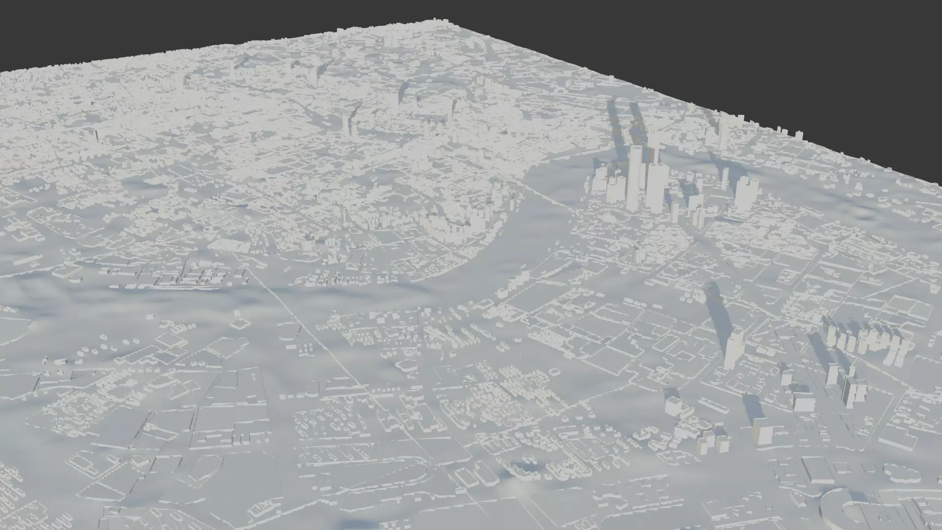 Shanghai Future Skyline 3D print model_4
