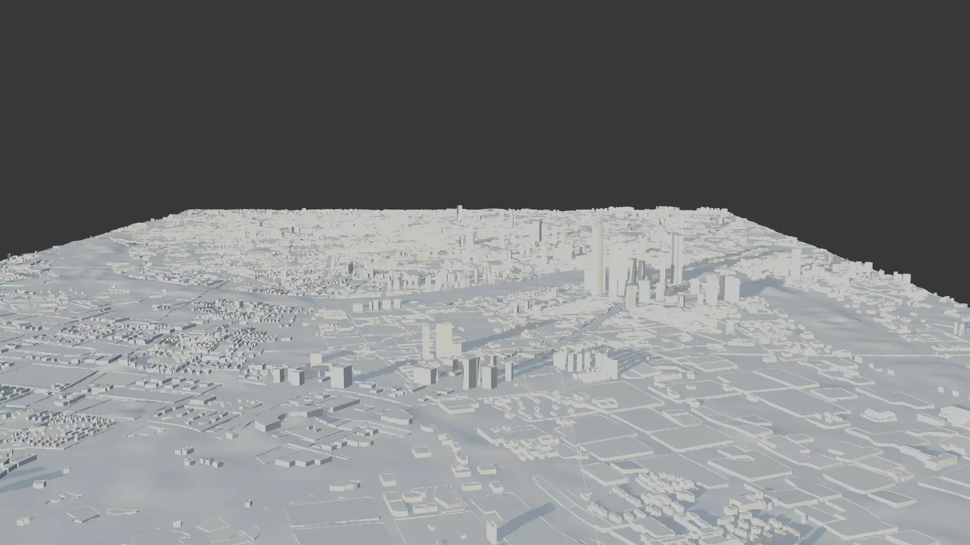 Shanghai Future Skyline 3D print model_5