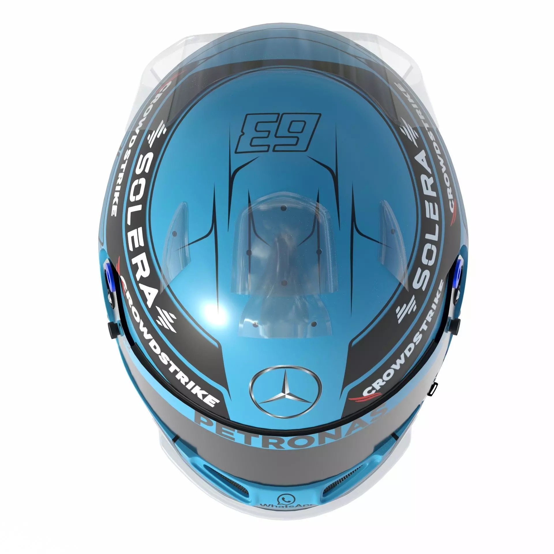 F1 George Russel Helmet 2024 3D model_10