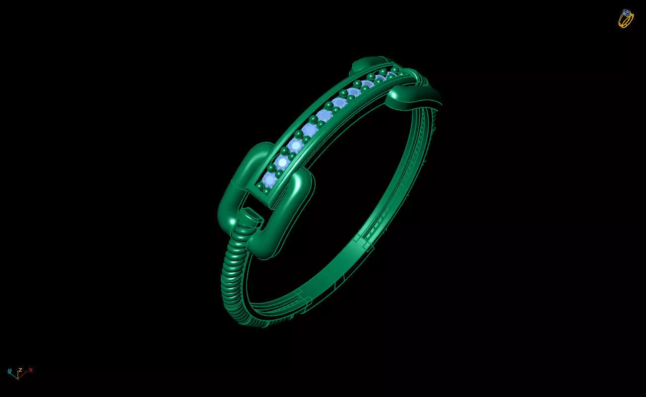 Ultra Light Ring 028 3D print model_6