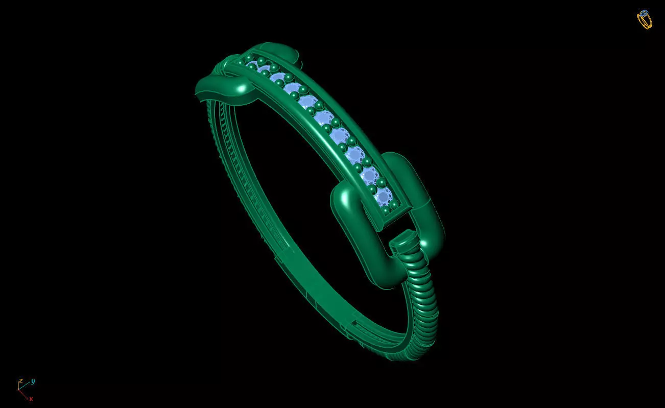 Ultra Light Ring 028 3D print model_8