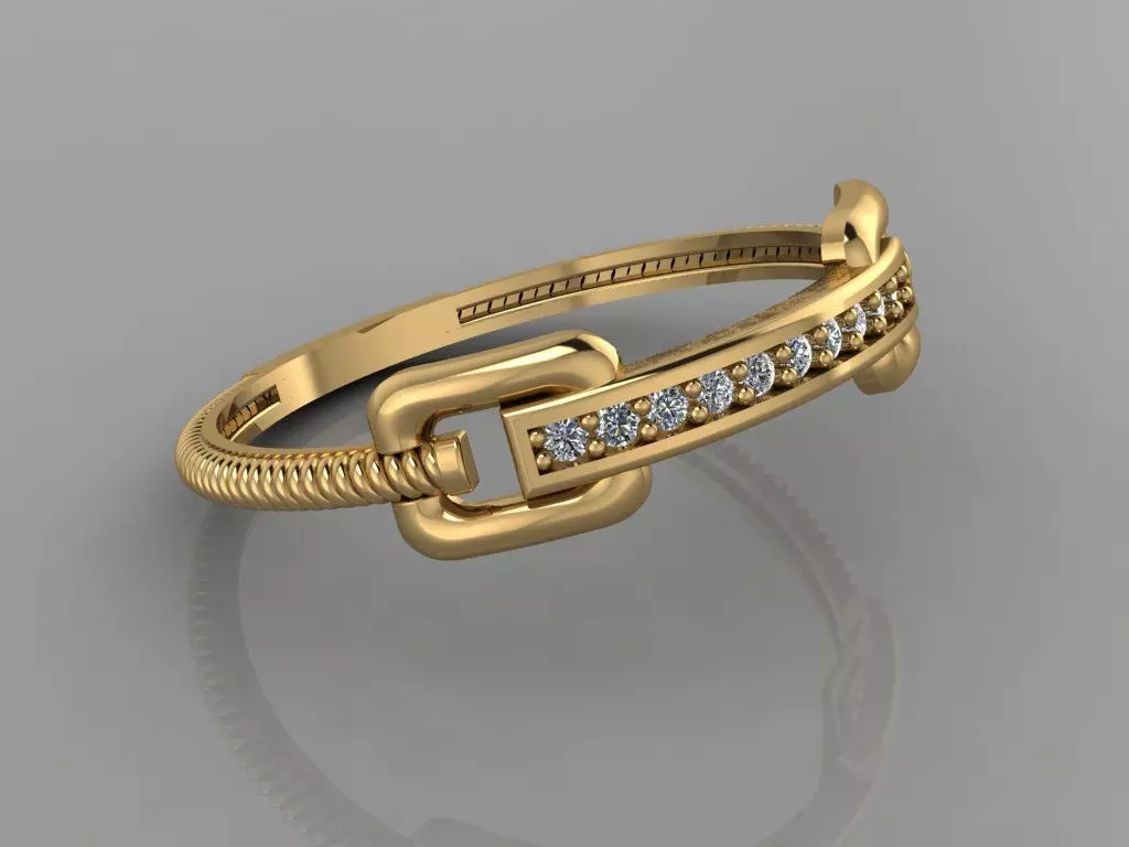 Ultra Light Ring 028 3D print model_3