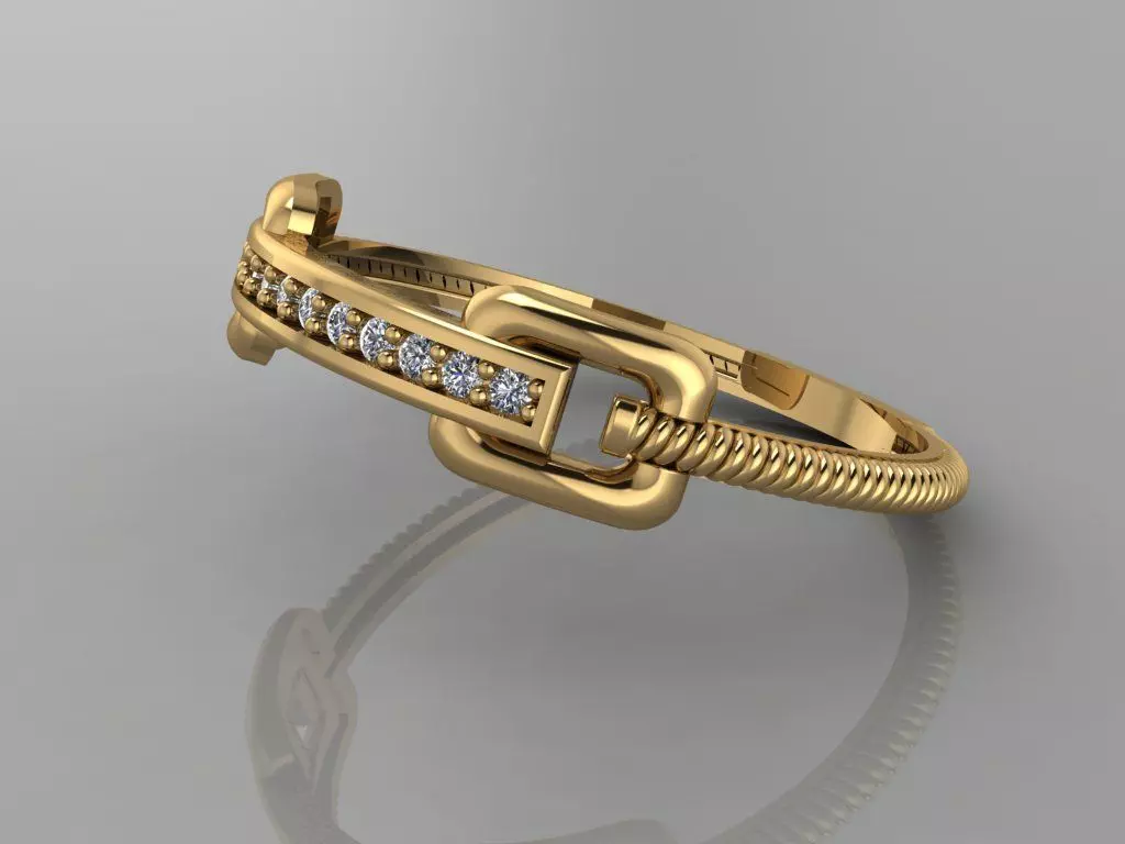 Ultra Light Ring 028 3D print model_4