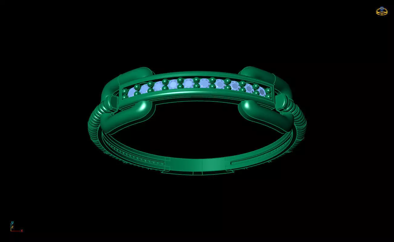 Ultra Light Ring 028 3D print model_7