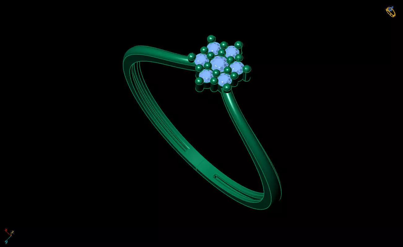 Ultra Light Ring 044 3D print model_8