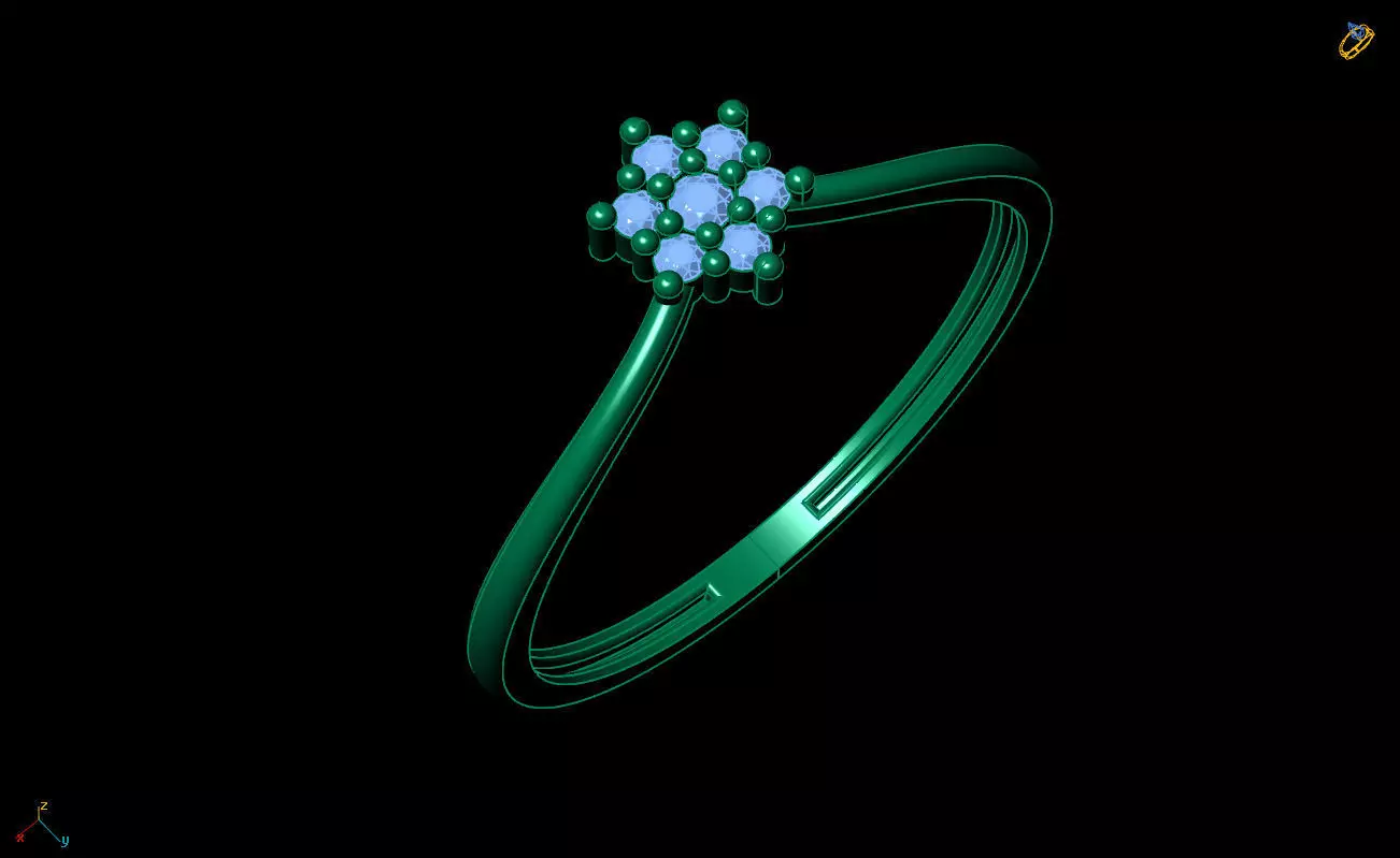 Ultra Light Ring 044 3D print model_6