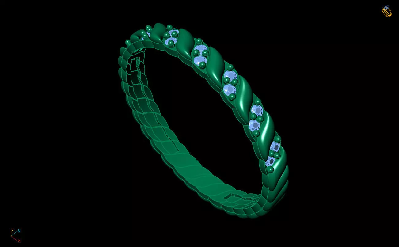 Ultra Light Ring 046 3D print model_8