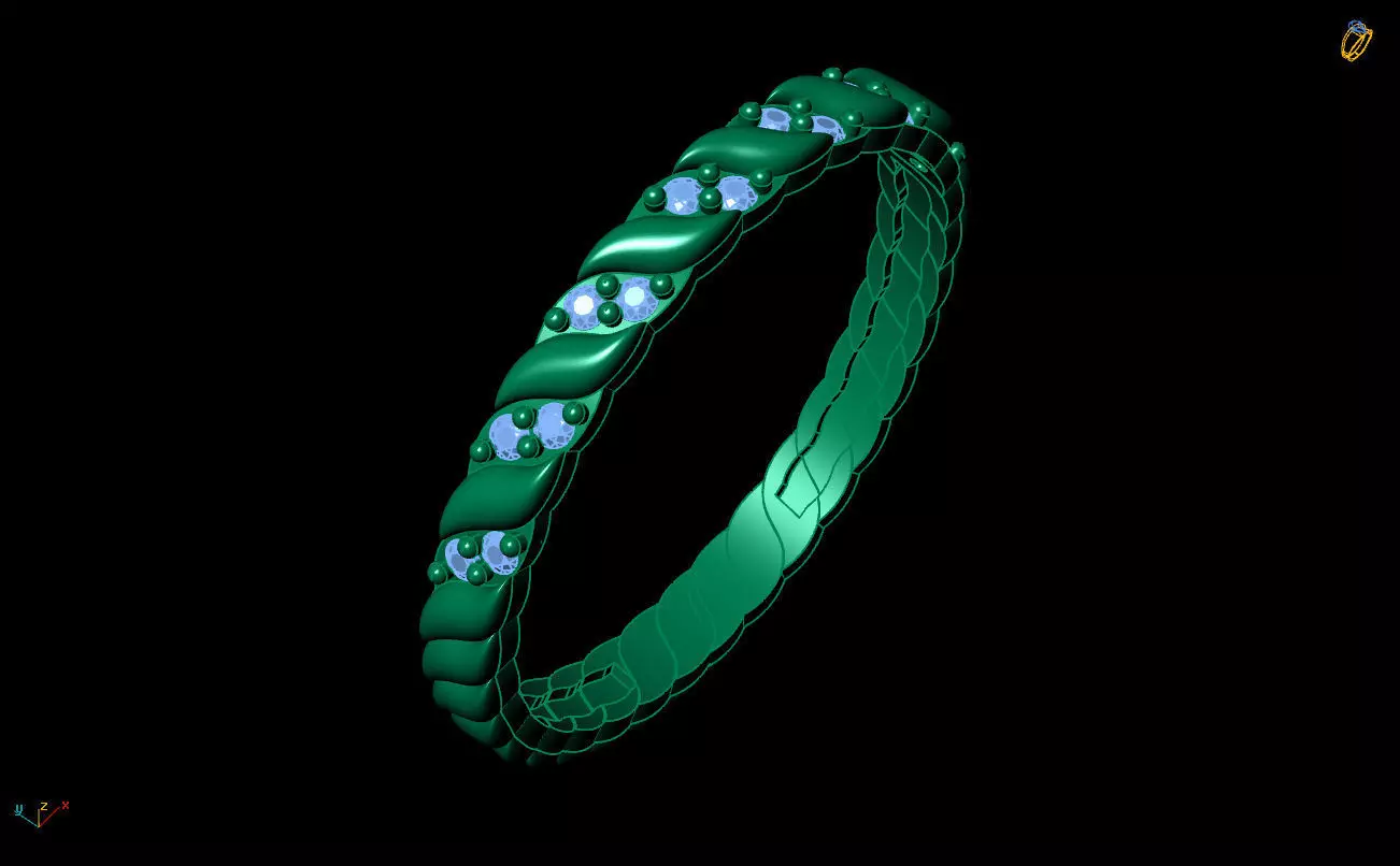 Ultra Light Ring 046 3D print model_6