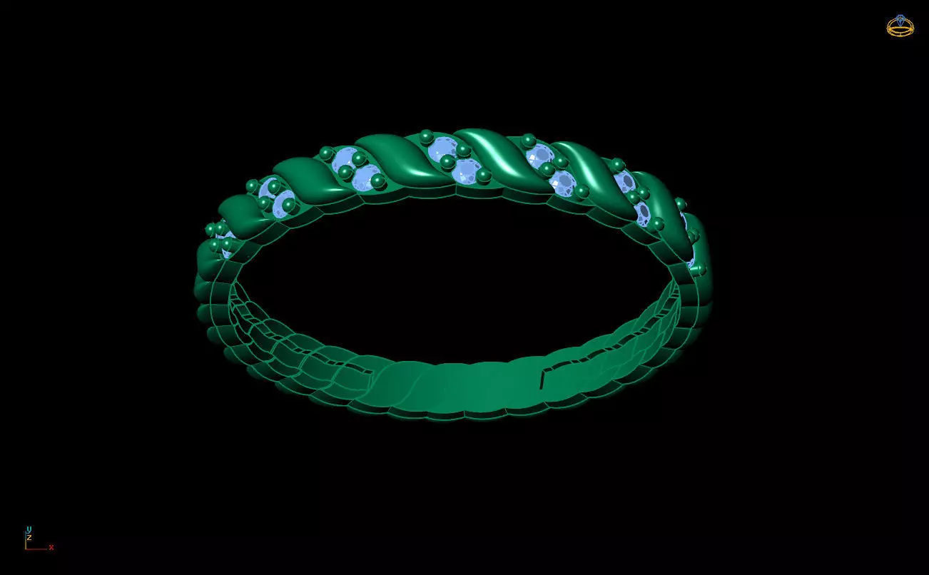 Ultra Light Ring 046 3D print model_7