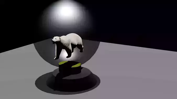 Polar Bear Globe Lamp