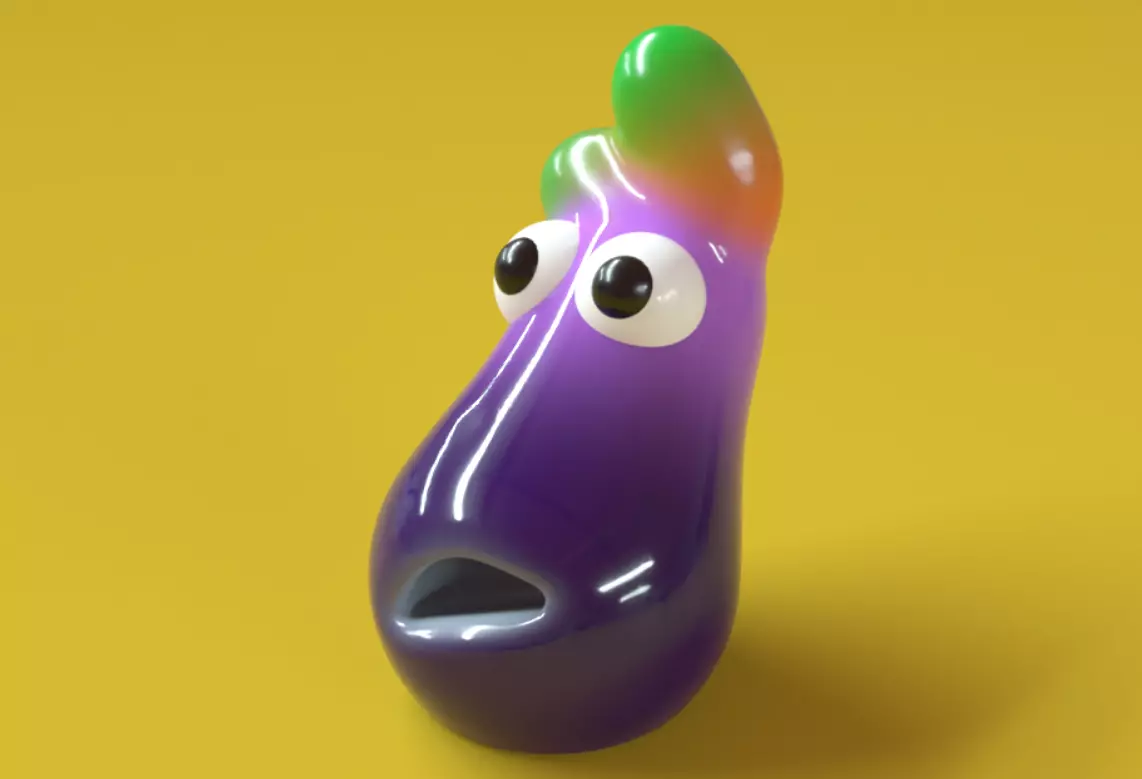 Eggplant first day in town 3D model_25