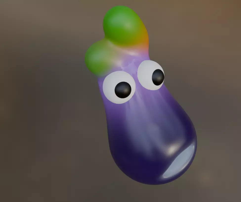 Eggplant first day in town 3D model_15