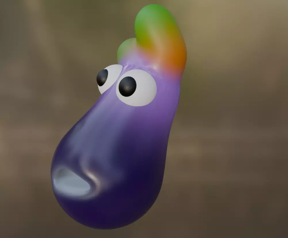 Eggplant first day in town 3D model_16