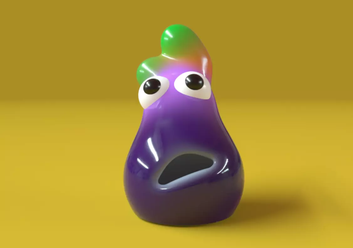 Eggplant first day in town 3D model_24