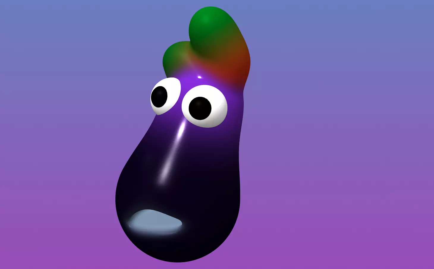 Eggplant first day in town 3D model_13