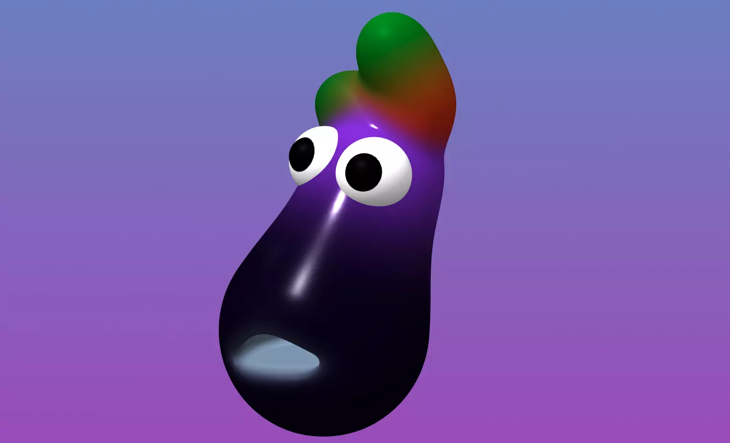 Eggplant first day in town 3D model_8