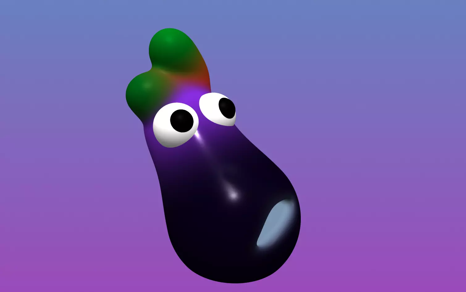 Eggplant first day in town 3D model_9
