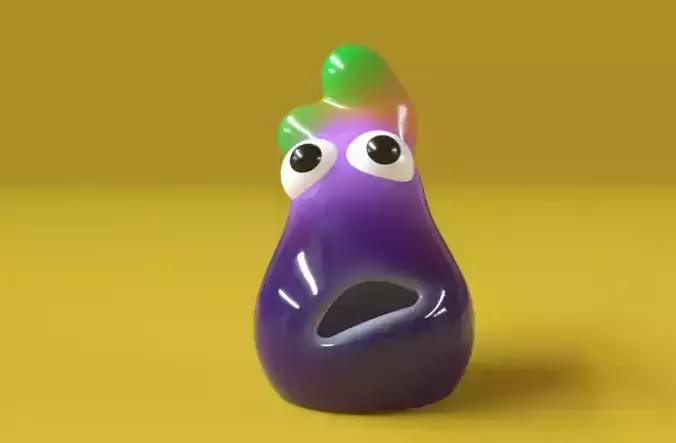 Eggplant first day in town 3D model