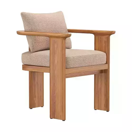  Dune Teak Dining Armchair 3D model