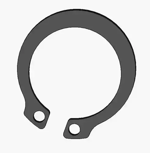 External Retaining Rings DIN 471 3D Model 15 mm 3D model