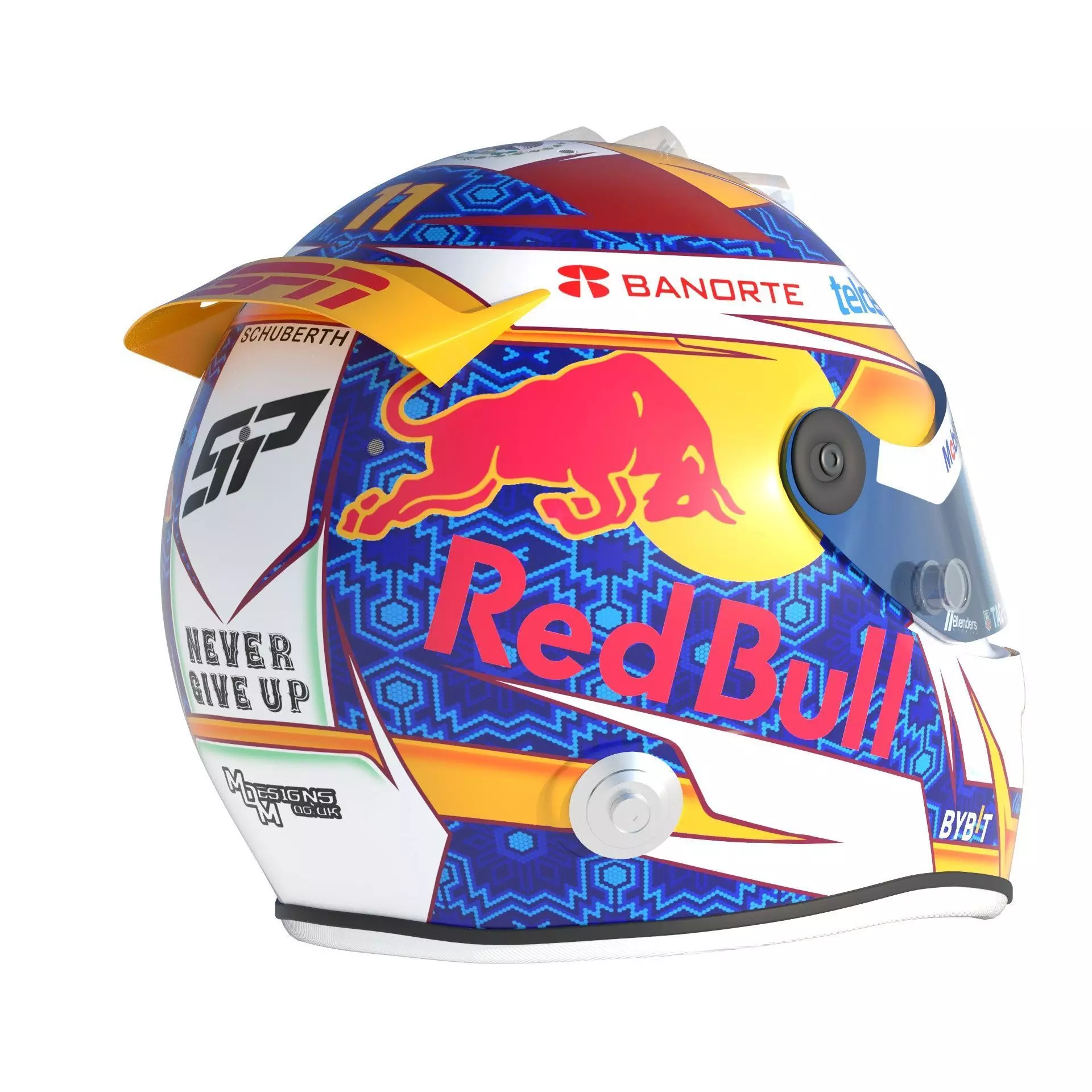 F1 Red Bull Helmets 2024 3D model_27