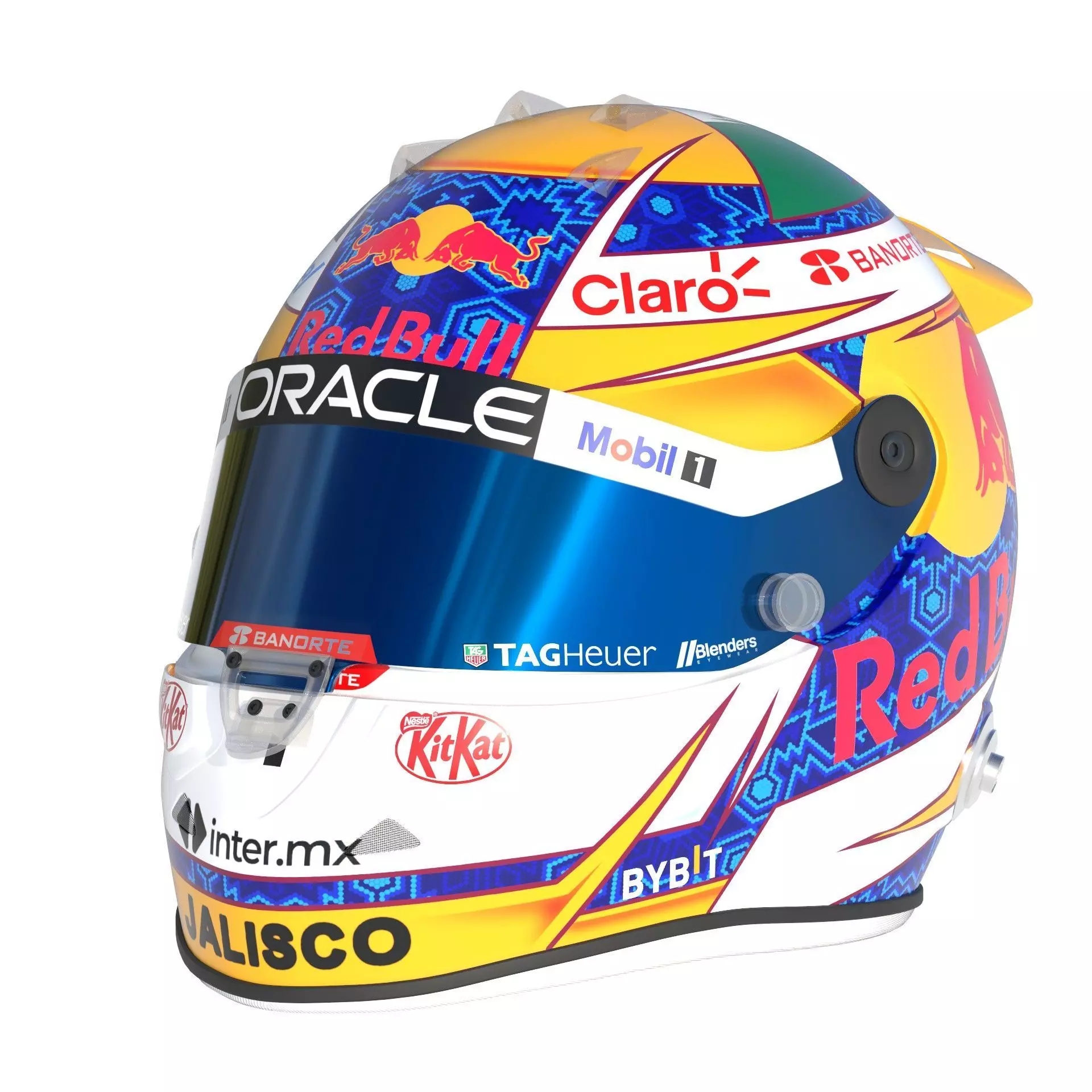 F1 Red Bull Helmets 2024 3D model_23
