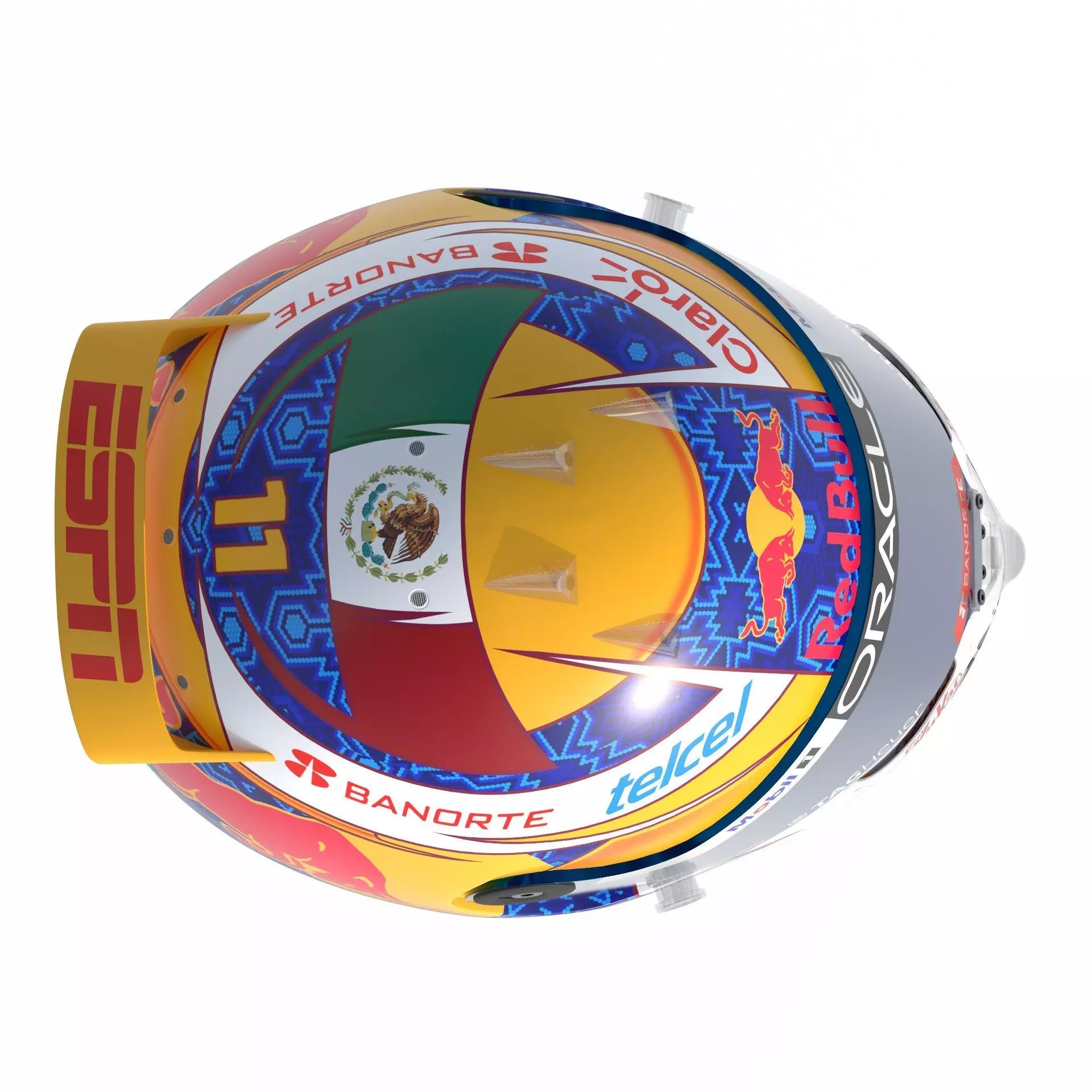 F1 Red Bull Helmets 2024 3D model_31