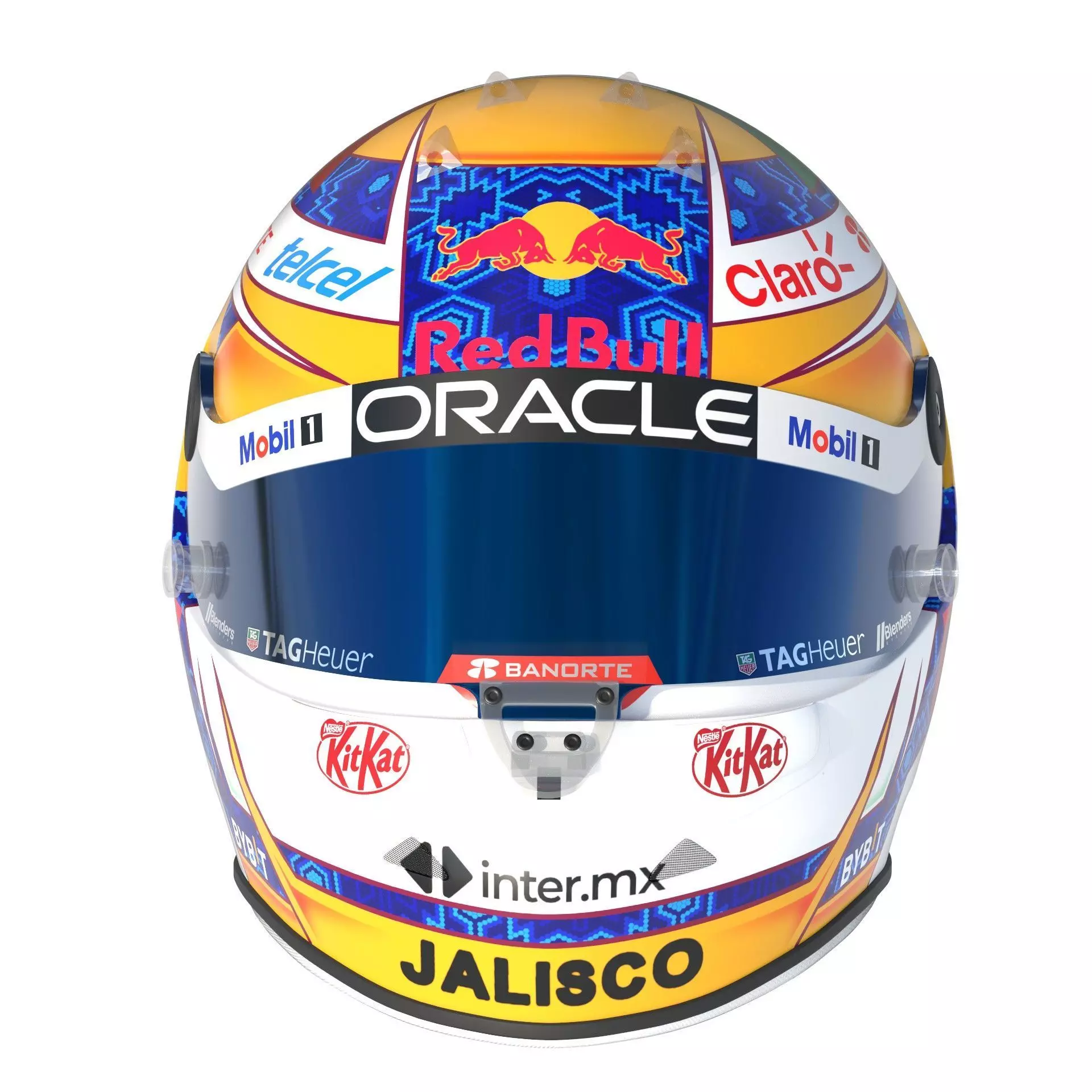 F1 Red Bull Helmets 2024 3D model_22