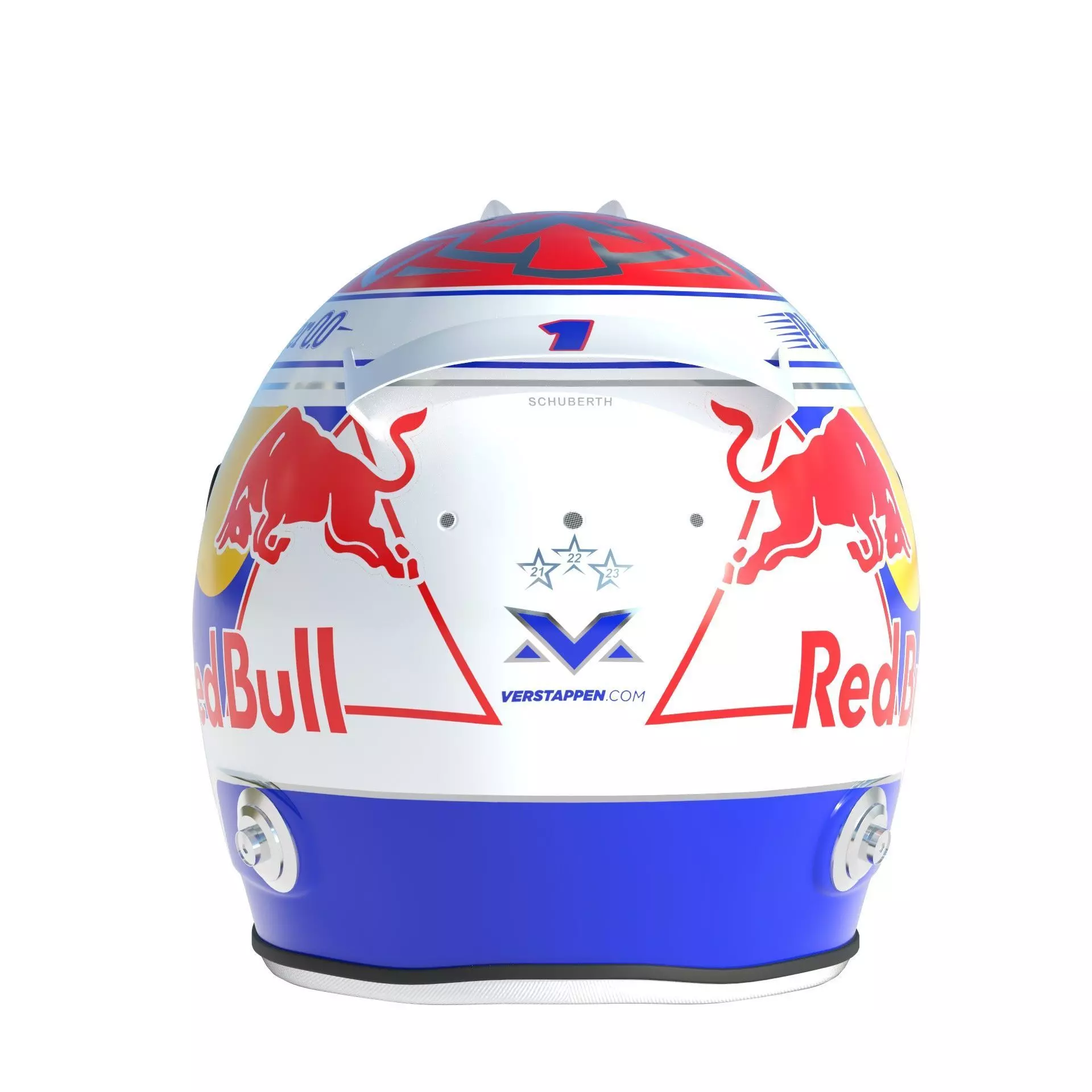 F1 Red Bull Helmets 2024 3D model_7