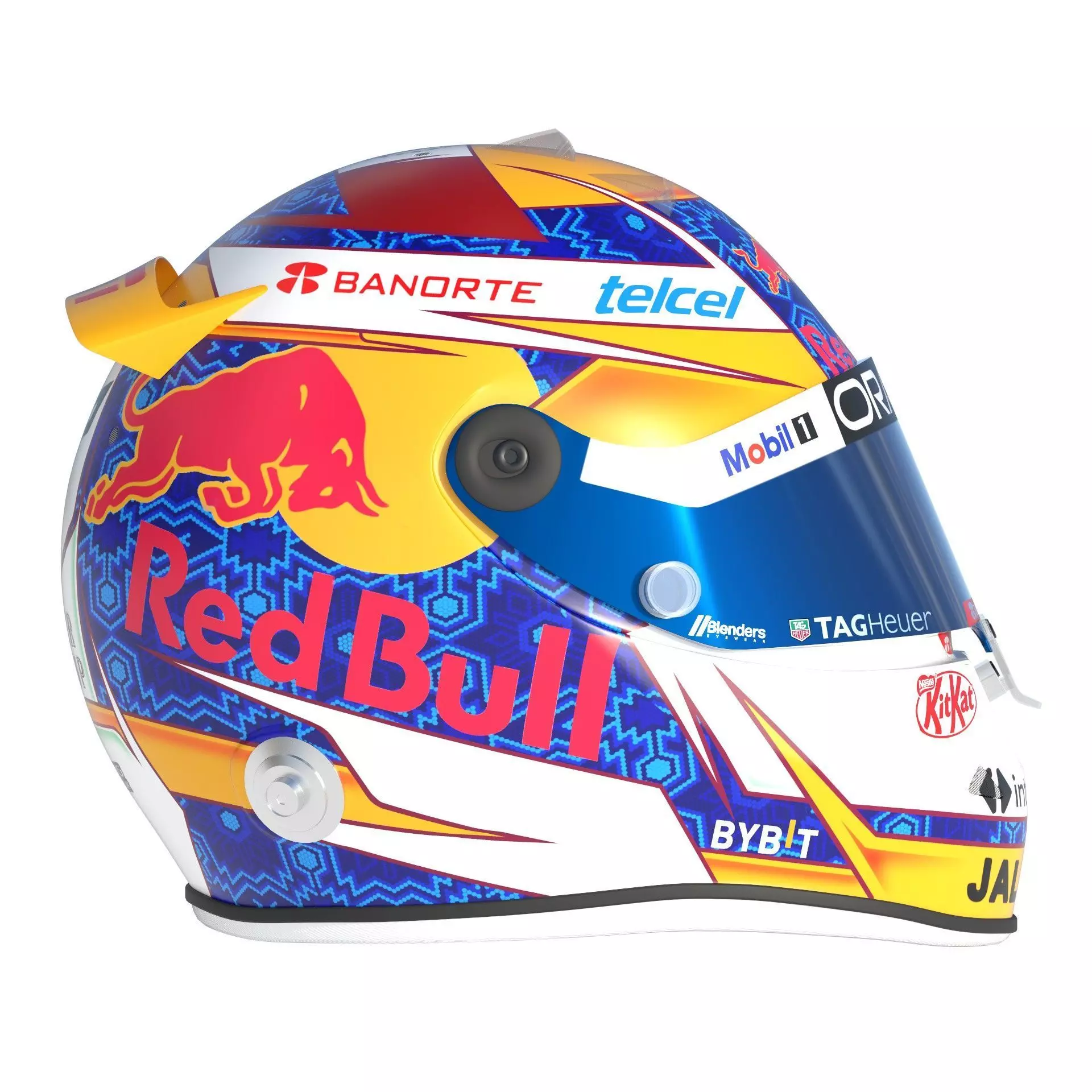 F1 Red Bull Helmets 2024 3D model_28